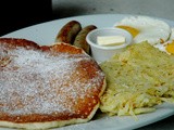Eat-All-You-Can Buttermilk Pancakes at Charlie's Grind & Grill