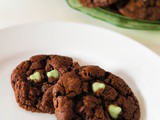 Dark Chocolate & Mint Chip Brownie Cookies