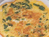 Chopped green onion egg