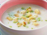 Cold garlic potato soup