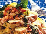 Frango grelhado pesto lasanha