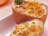 Garlic butter chicken baked potatoes
