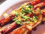 Garlic steamed shrimp