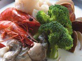 Milk seafood hot pot