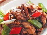 Pork slices tempeh