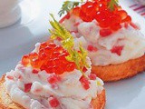 Salmon roe cake