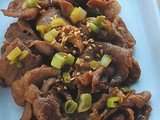 Sauce pork slices