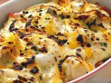 Seafood Lasagna com manteiga de alho