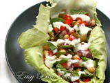 Lettuce Salad Wrap With Tzatziki Sauce Diabetes Friendly