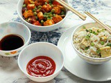 Tofu Sprouts Rice – Chilli Tofu – Sweetcorn Tofu Croquettes