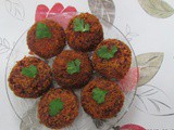 Crunchy beetroot cutlet