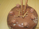 Ferrero rocher chocolate cake