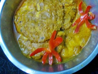 Fish Egg (Roe) Curry / Fish Egg Omelette In Gravy
