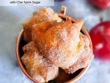 Best Apple Fritters Recipe with Chai Spice Sugar