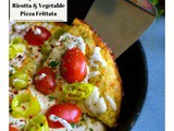 Peperoncini, Ricotta and Vegetable Pizza Frittata (Stovetop Recipe)