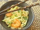 A Treat for Mr. Procrastination:  Garlic Noodles with Crispy Shrimp