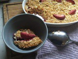 Baked Plum and Almond Oatmeal