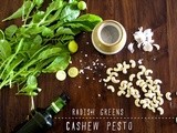 Two things with tender Radish greens ~pesto & salad~