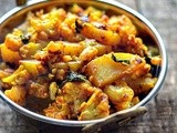 Aloo Gobi Recipe - Dry Aloo Gobi Sabzi Recipe - Potato Cauliflower Dry Curry