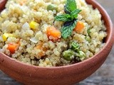 Quinoa Vegetable Pulao Recipe - Easy Indian Recipes with Quinoa (Step by Step)