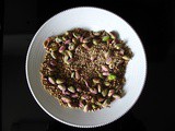 Pistachio + flower dukkah for midsummer meals