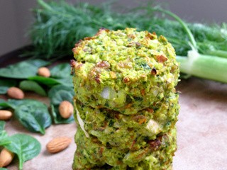 Spring Green Fennel Millet Cakes