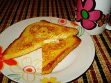 Fried Loaf Egg (Breakfast) / Roti Goreng Telur (Sarapan)