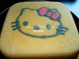 Steamed White Cake Hello Kitty