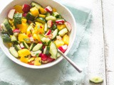 Mango radijs komkommer salade recept