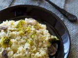 Recept risotto met broccoli en champignons