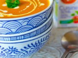 Recept snelle zoete aardappel wortel gember soep