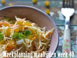 Weekplanning maaltijden week 40