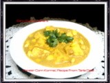 Paneer Corn Korma | Vegetarian Recipe