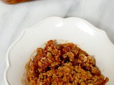 Apple and Asian pear crumble