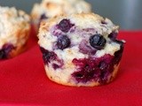 Blueberry muffins with Greek yogurt