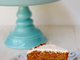 Butternut squash fall spice cake with cream cheese frosting