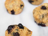 Lower sugar blueberry muffins