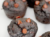 One bowl double chocolate beet muffins