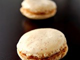 Vanilla bean macarons with Biscoff filling