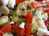 Roasted Cauliflower Salad w/ Mediterranean Flair
