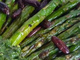 Salsa Verde w/ Roasted Asparagus & Kalamata Olives
