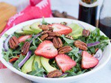 Strawberry Salad with Balsamic Dressing
