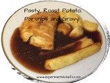 Pasty, Roast Potato, Parsnips and Gravy Dinner