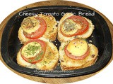 Tomato and Smoked Cheese Garlic Bread