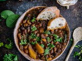 Hearty Ten Bean Soup with Spinach and Potatoes