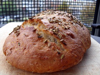 No-knead rye bread