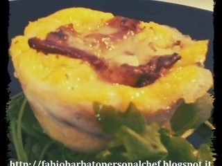 Sformatino di Polenta concia al Gorgonzola e Porcini
