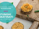 Funghi gratinati al forno • Breadcrumb stuffed mushrooms