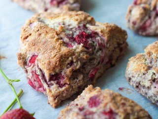 Fresh Strawberry Scones
