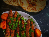 Sheekh kabab with Arabic Pita Bread